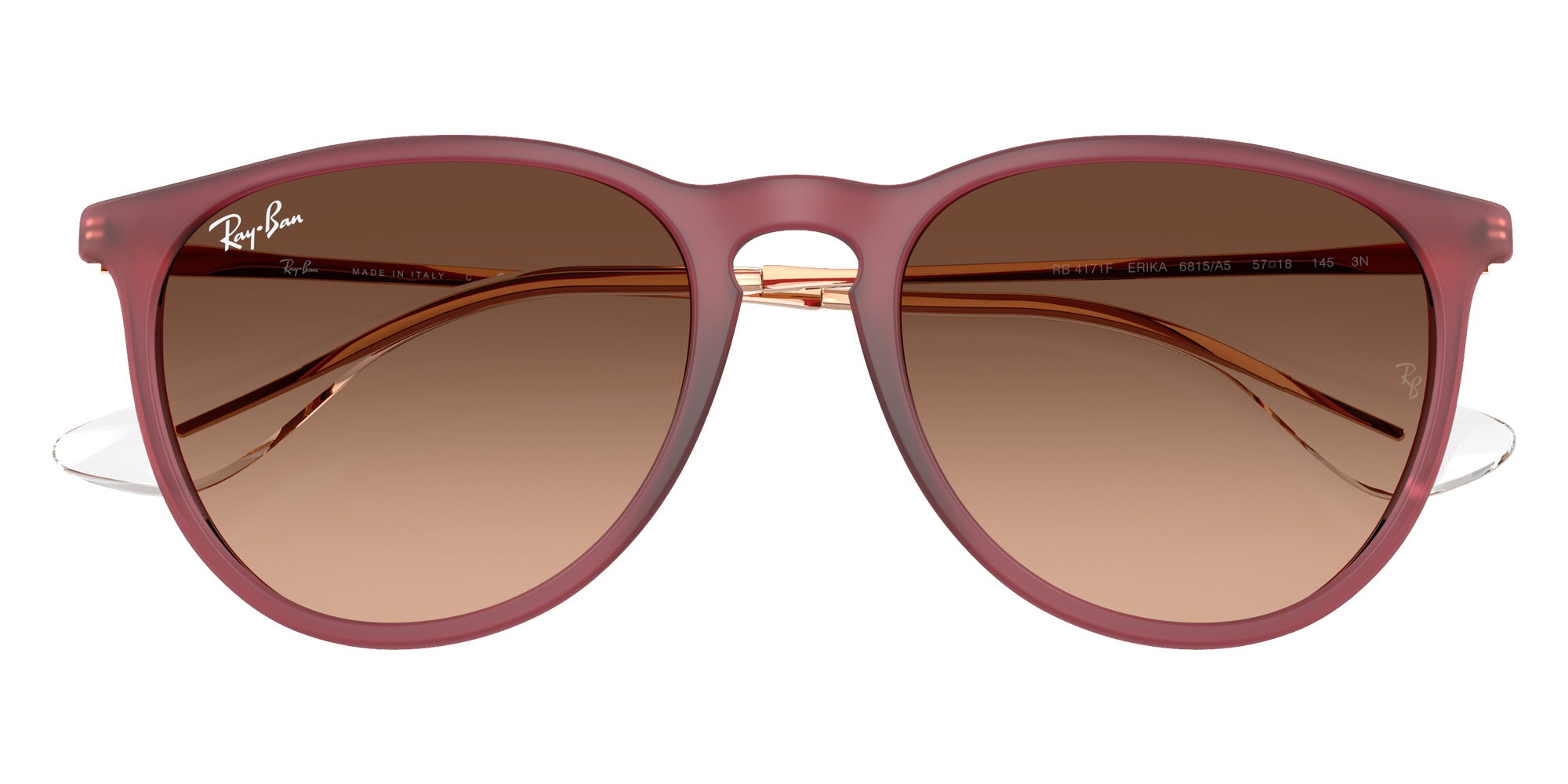 Ray-Ban® RB4171F RB4171F 6815A5 57 Sunglasses - Rubber Violet