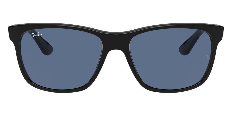 Ray-Ban® RB4181 RB4181 601/80 57 - Black with Dark Blue lenses Sunglasses