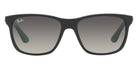 Ray-Ban® RB4181 RB4181 656811 57 - Matte Black on Green with Gray Gradient lenses Sunglasses