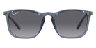 Ray-Ban® Chris RB4187 RB4187 622/8G 54 - Rubber Black with Light Gray Gradient Dark Gray lenses Sunglasses