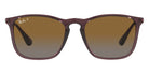 Ray-Ban® Chris RB4187 RB4187 6593T5 54 - Transparent Brown with Gray Gradient Brown Polarized lenses Sunglasses