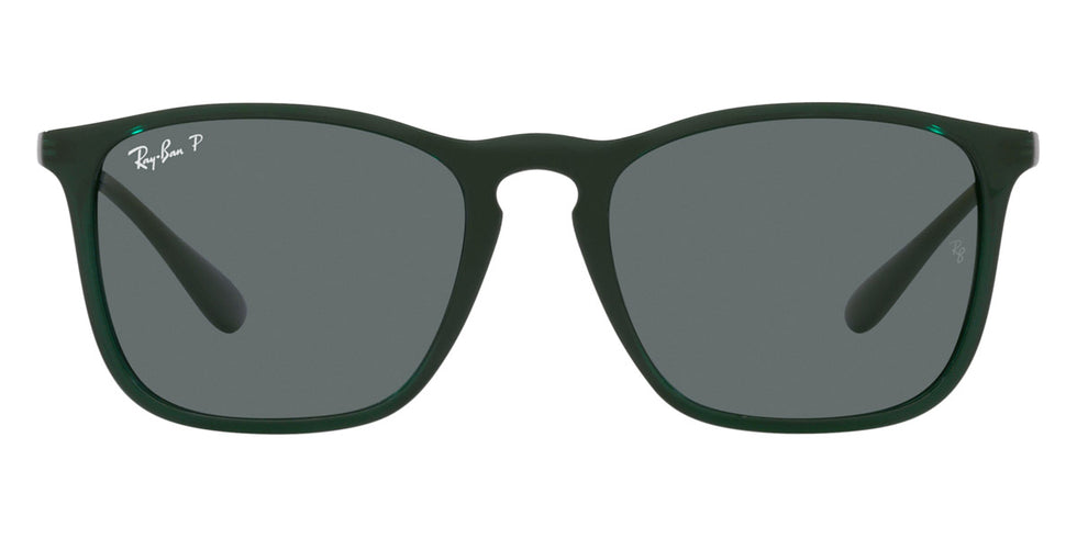 Ray-Ban® Chris RB4187 RB4187 856/13 54 - Rubber Havana with Brown Gradient Dark Brown lenses Sunglasses