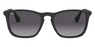 Ray-Ban® Chris RB4187F RB4187F 622/8G 54 - Rubber Black with Light Gray Gradient Dark Gray lenses Sunglasses