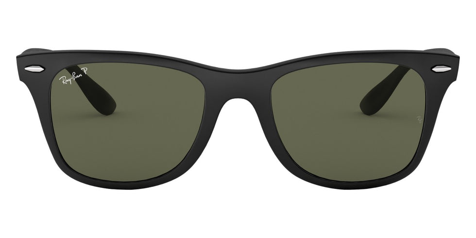 Ray-Ban® Wayfarer Liteforce RB4195 RB4195 601S9A 52 - Matte Black with Green lenses Sunglasses