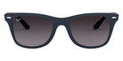 Ray-Ban® Wayfarer Liteforce RB4195 RB4195 63318G 52 - Matte Blue with Light Gray Gradient Dark Gray lenses Sunglasses