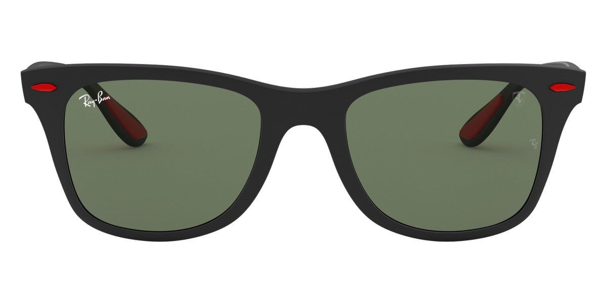 Ray-Ban® Scuderia Ferrari Collection RB4195M RB4195M F60271 52 - Matte Black with Dark Green lenses Sunglasses