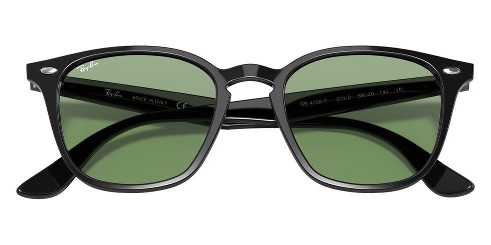 Ray-Ban® RB4258F RB4258F 601/2 52 Sunglasses - Shiny Black