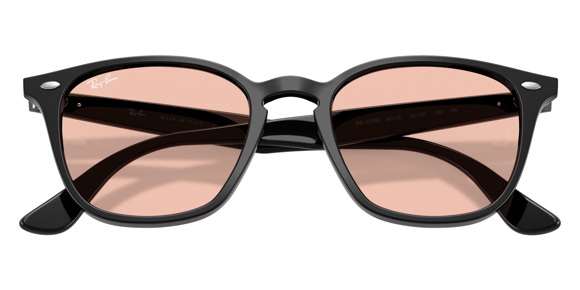 Ray-Ban® RB4258F RB4258F 601/5 52 Sunglasses - Black
