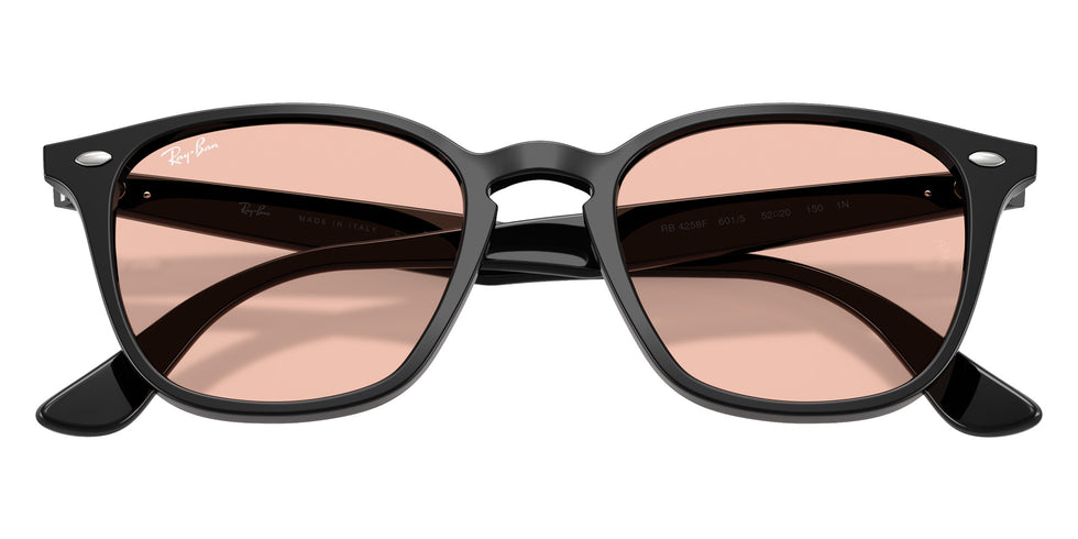 Ray-Ban® RB4258F RB4258F 601/5 52 Sunglasses - Black