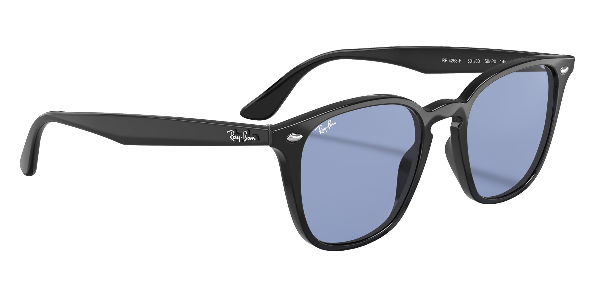 Ray-Ban® RB4258F RB4258F 601/80 52 Sunglasses - Black