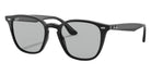 Ray-Ban® RB4258F RB4258F 601/87 52 Sunglasses - Shiny Black