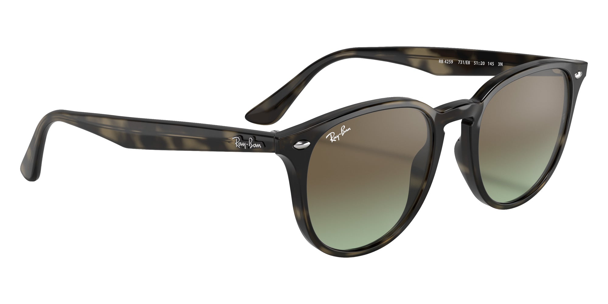Ray-Ban® RB4259 RB4259 731/E8 51 Sunglasses - Gray Havana