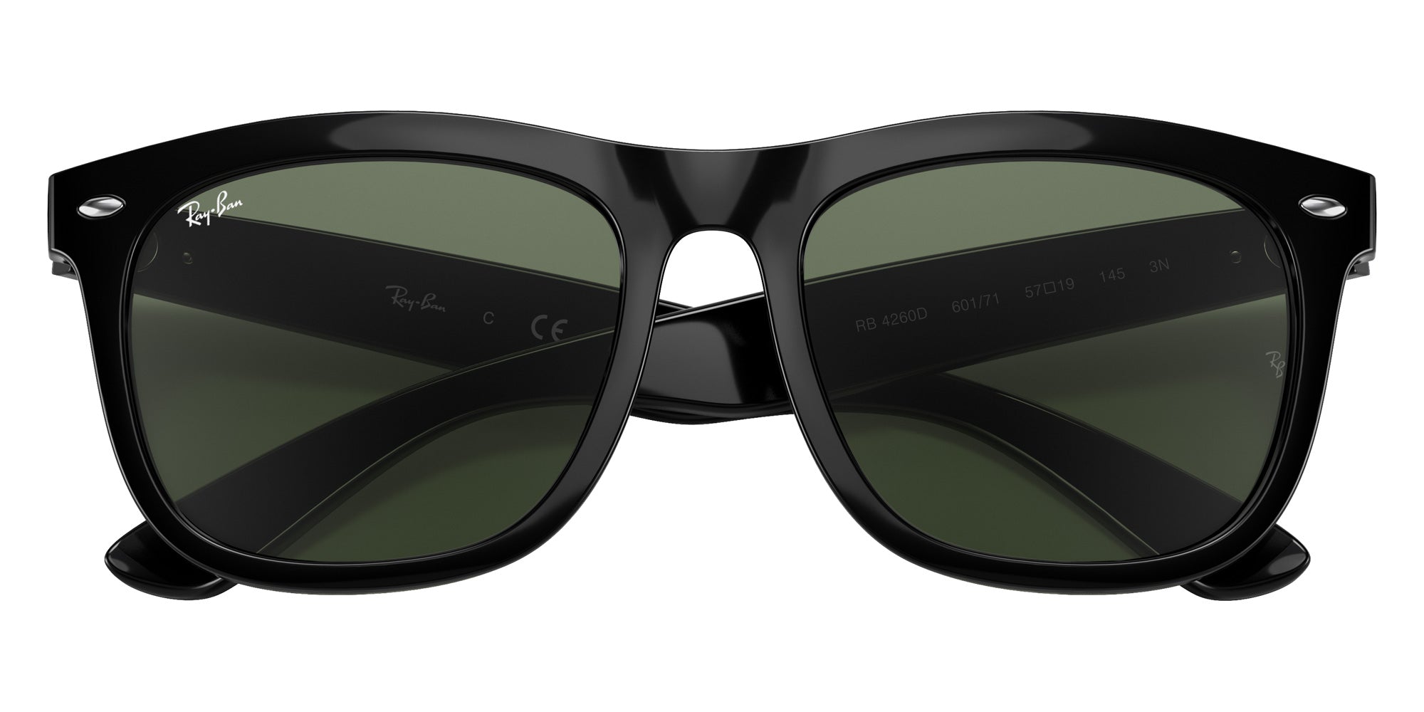 Ray-Ban® RB4260D RB4260D 601/71 57 Sunglasses - Black