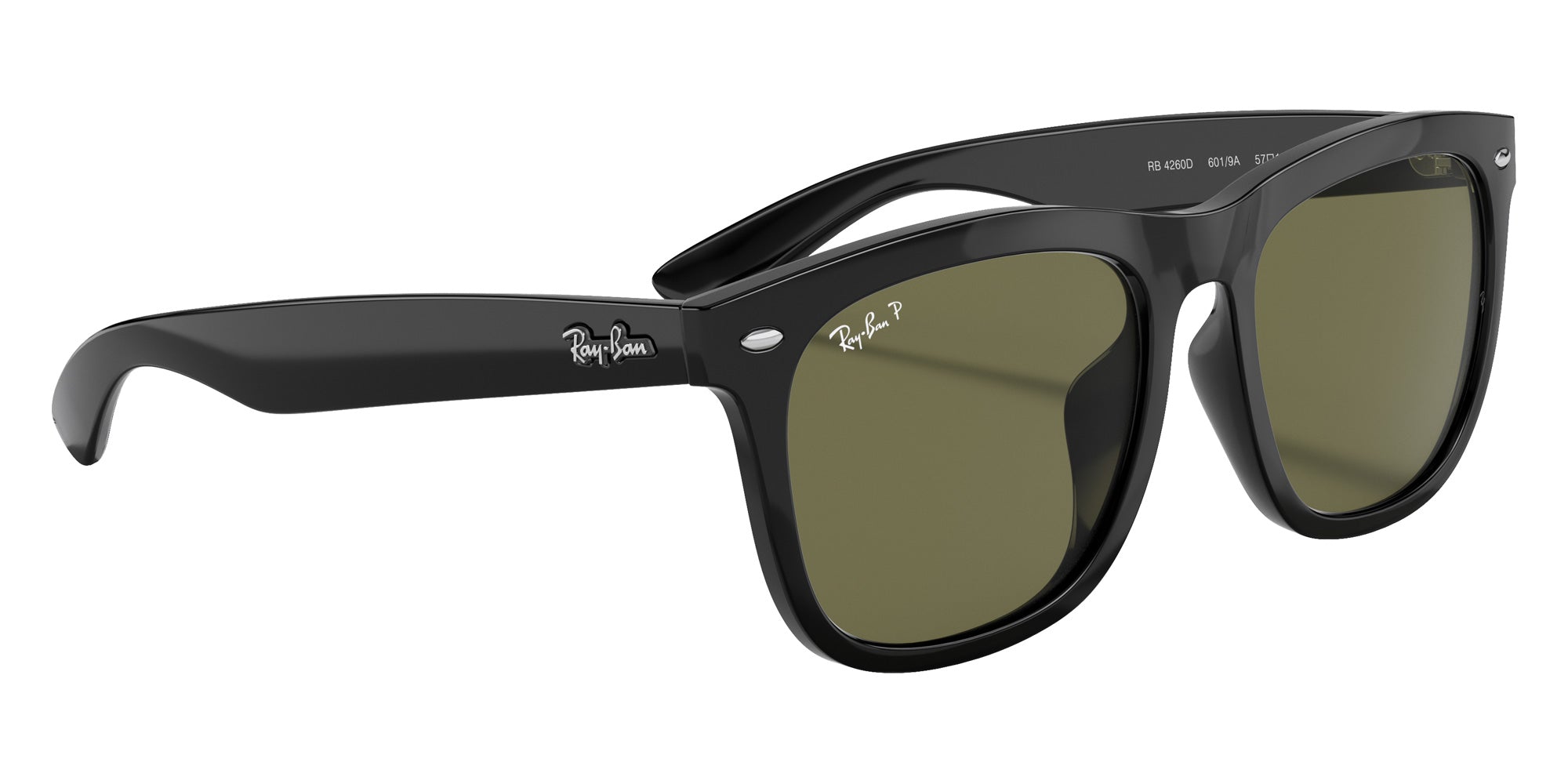Ray-Ban® RB4260D RB4260D 601/9A 57 Sunglasses - Black