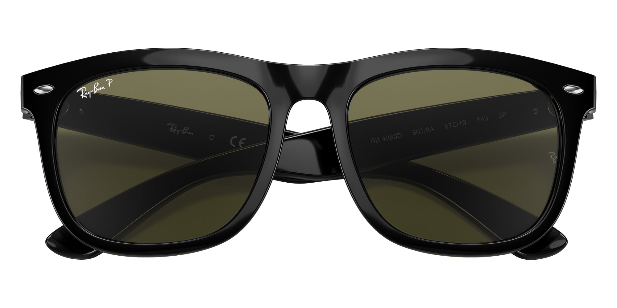 Ray-Ban® RB4260D RB4260D 601/9A 57 Sunglasses - Black