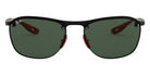 Ray-Ban® Ferrari RB4302M RB4302M F60171 62 - Black with Dark Green lenses Sunglasses