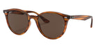 Ray-Ban® RB4305 RB4305 820/73 53 Sunglasses - Striped Red Havana
