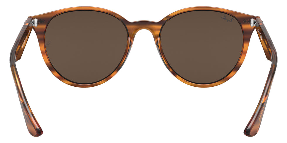 Ray-Ban® RB4305 RB4305 820/73 53 Sunglasses - Striped Red Havana