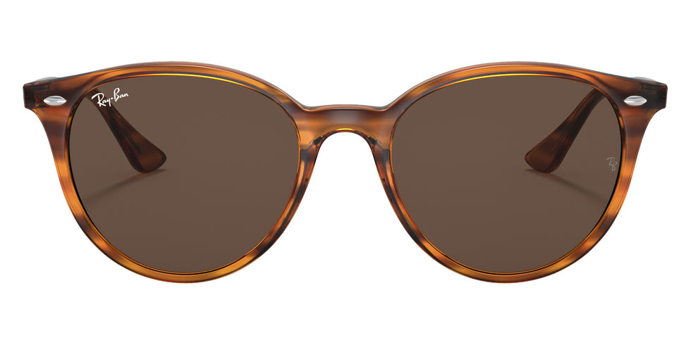 Ray-Ban® RB4305 RB4305 820/73 53 Sunglasses - Striped Red Havana