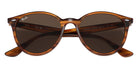 Ray-Ban® RB4305 RB4305 820/73 53 Sunglasses - Striped Red Havana