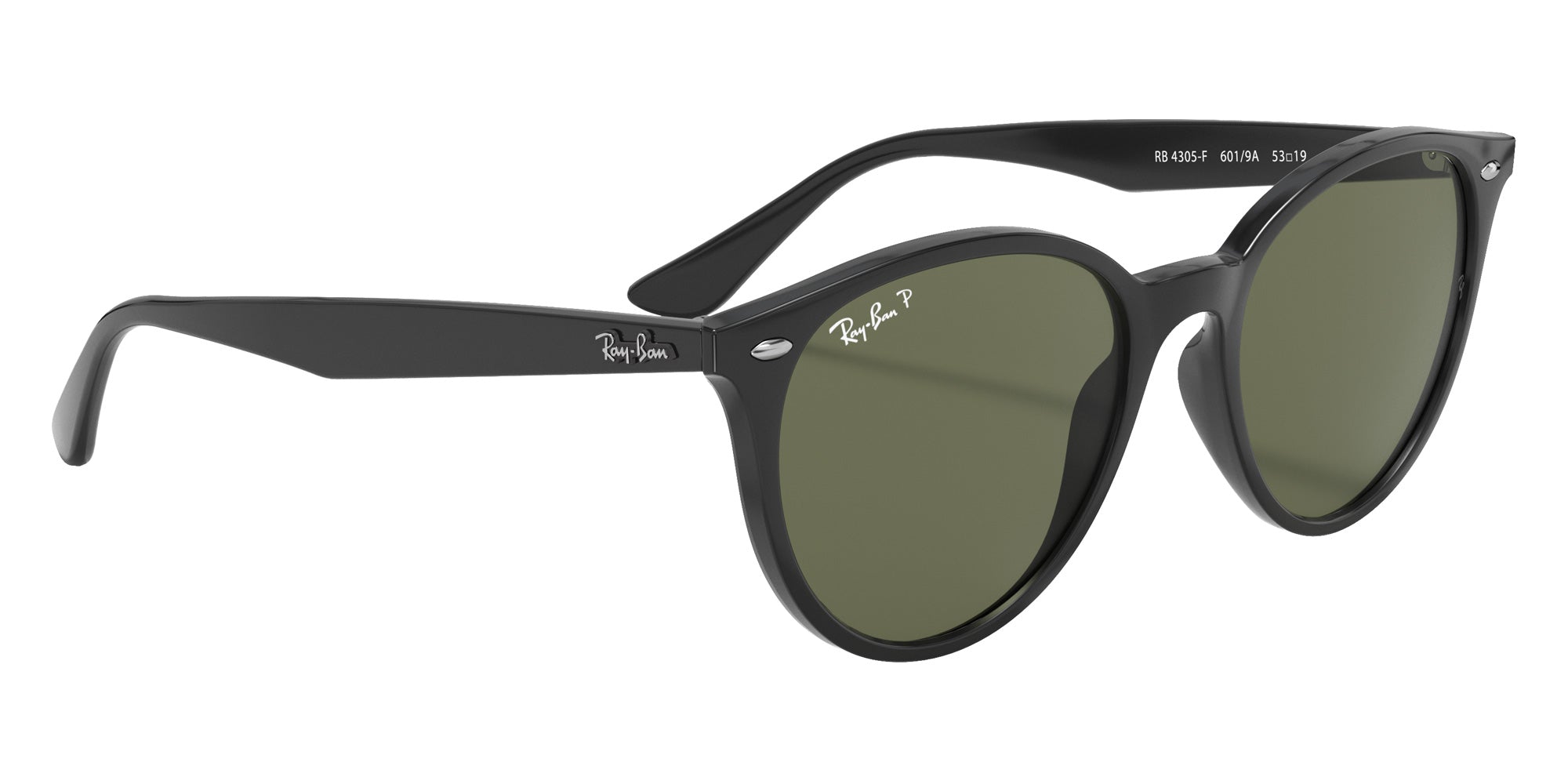 Ray-Ban® RB4305F RB4305F 601/9A 53 Sunglasses - Black
