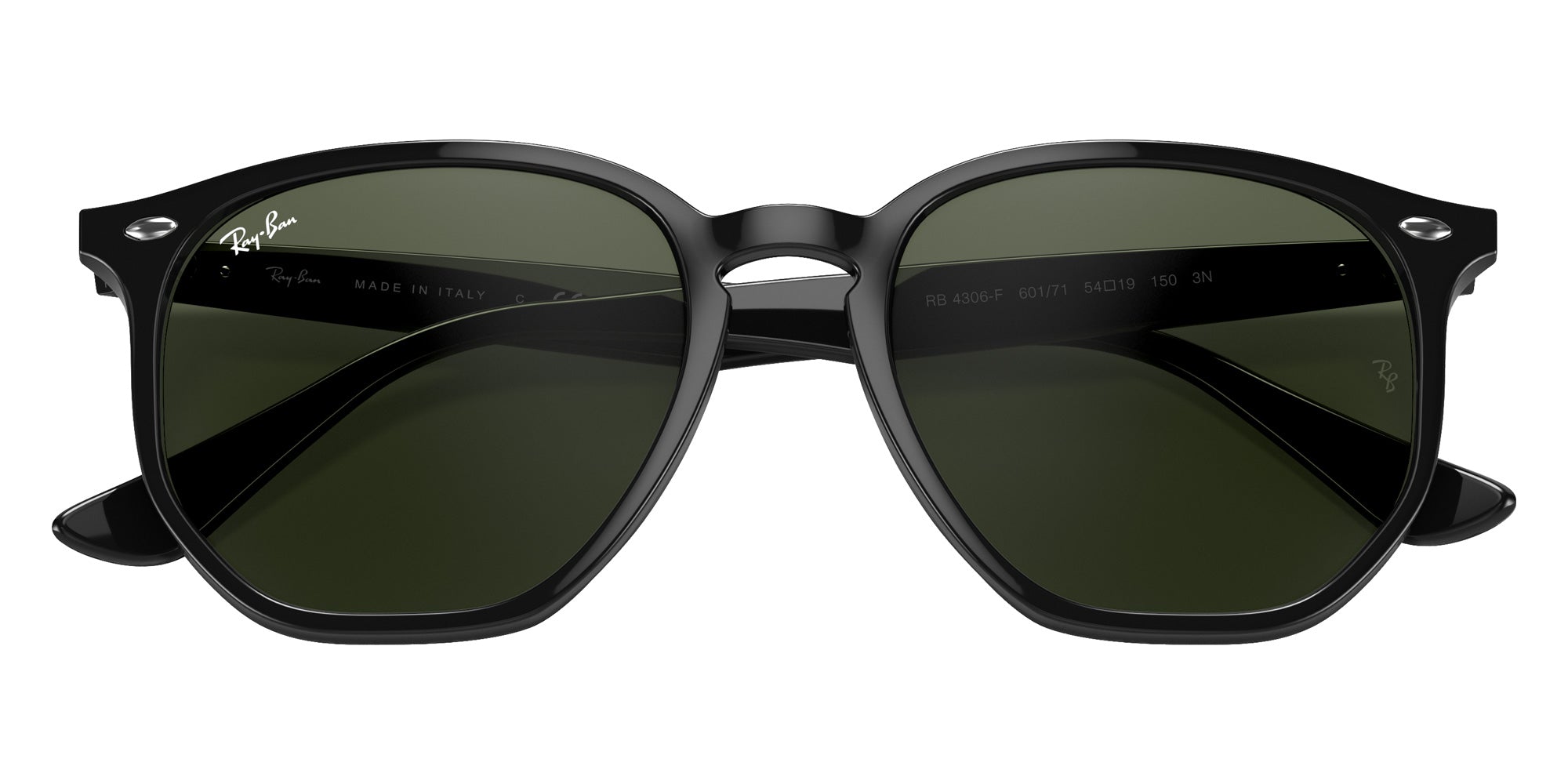 Ray-Ban® RB4306F RB4306F 601/71 54 Sunglasses - Black