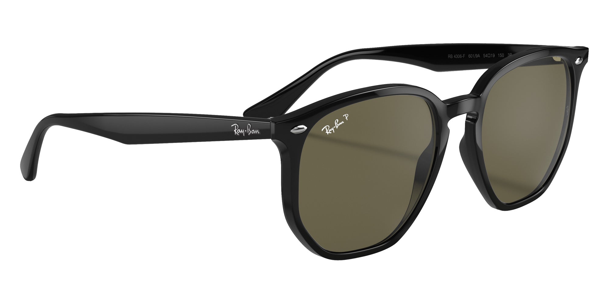 Ray-Ban® RB4306F RB4306F 601/9A 54 Sunglasses - Black