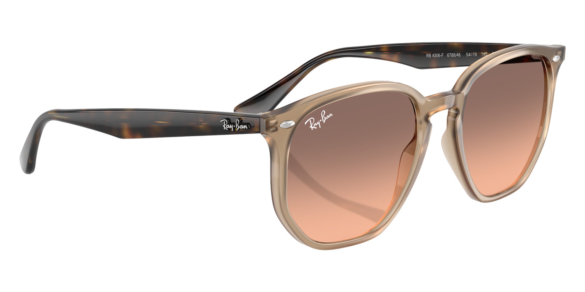 Ray-Ban® RB4306F RB4306F 678846 54 Sunglasses - Havana