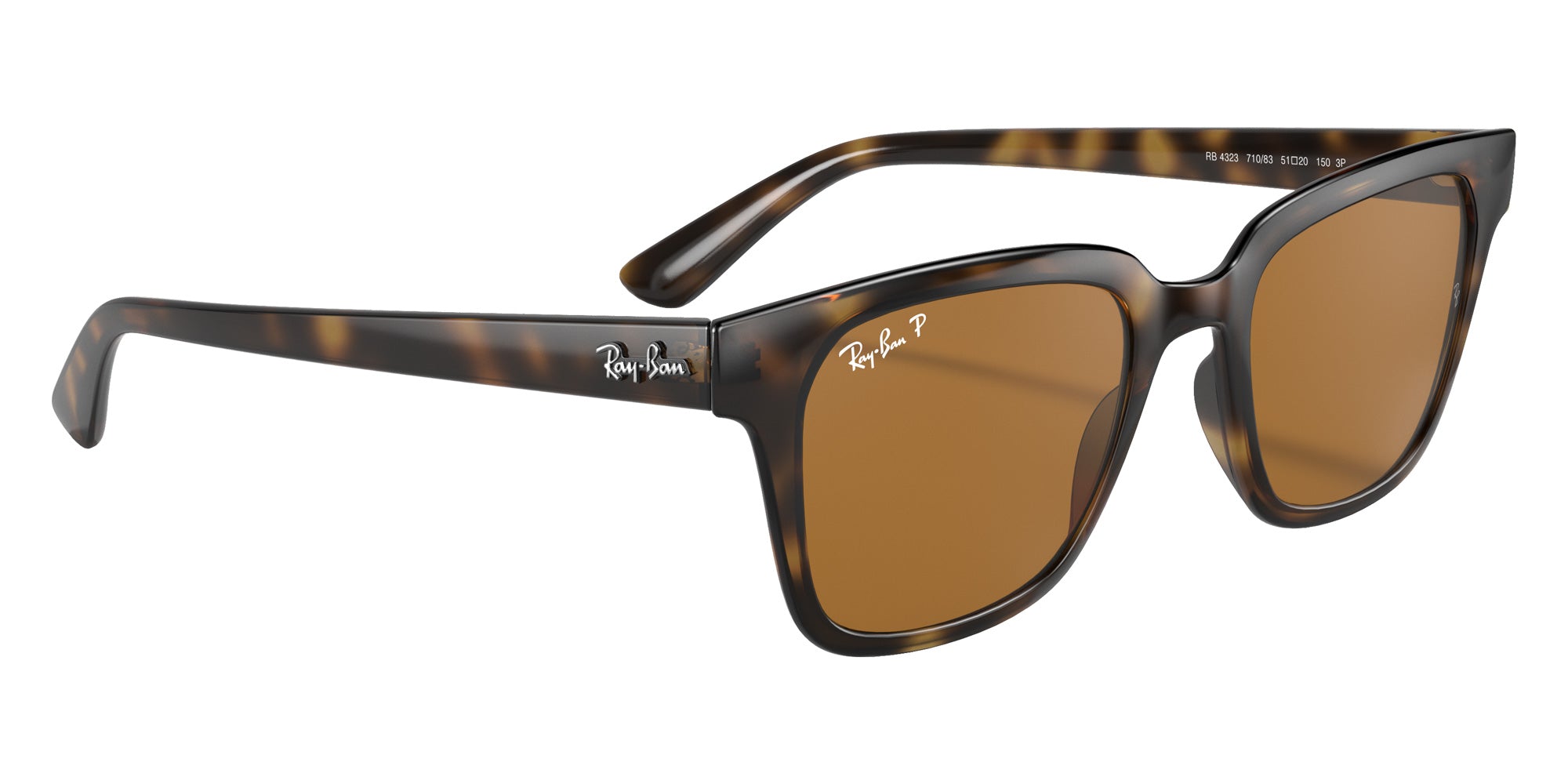 Ray-Ban® RB4323 RB4323 710/83 51 Sunglasses - Light Havana