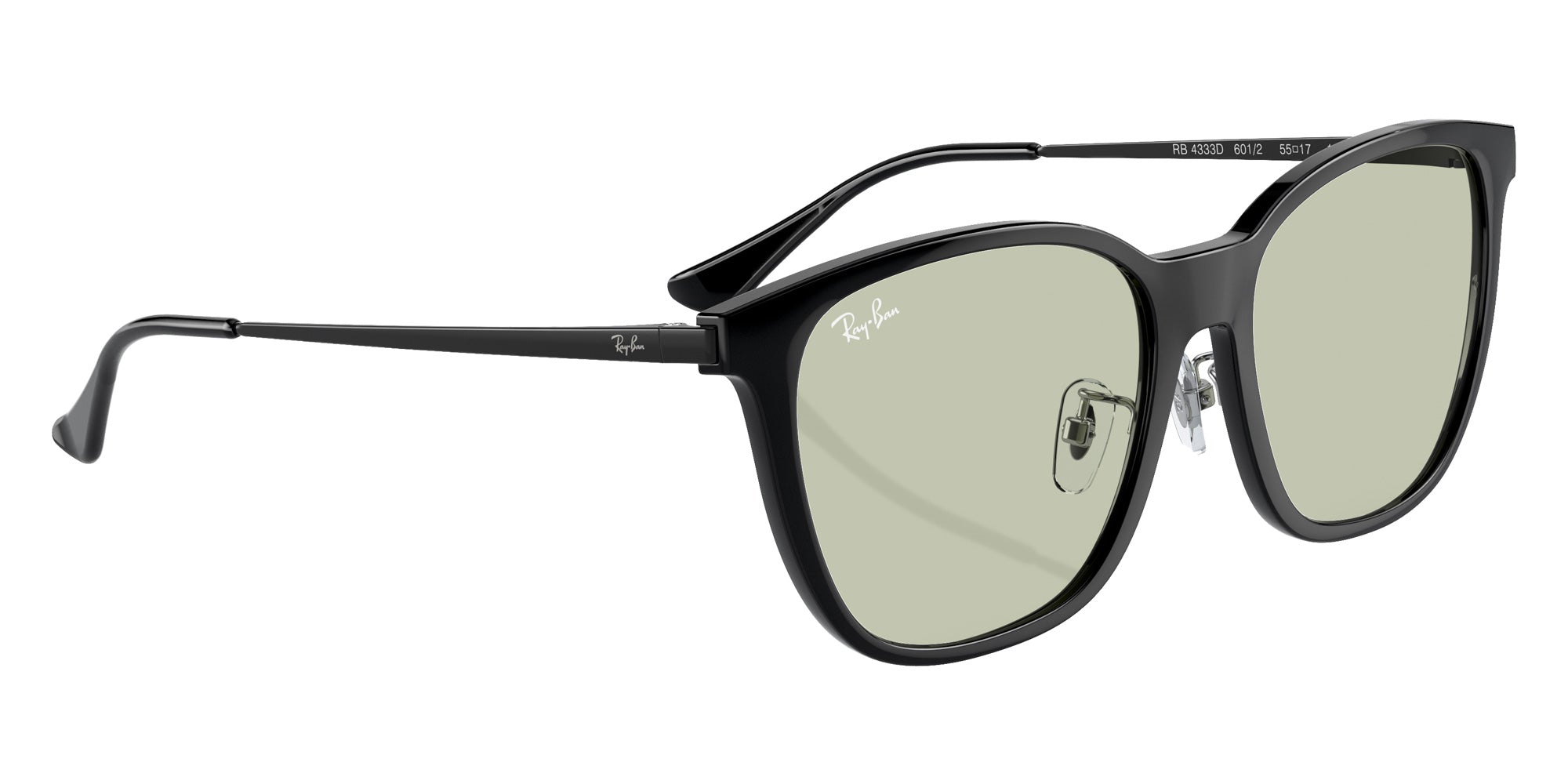 Ray-Ban® RB4333D RB4333D 601/2 55 Sunglasses - Black