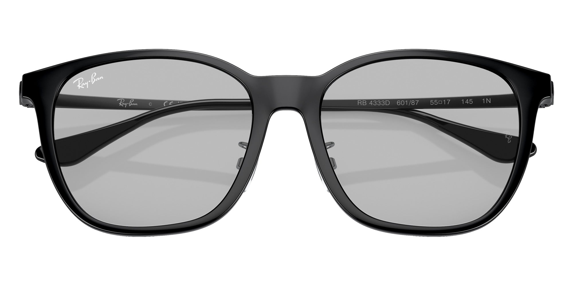 Ray-Ban® RB4333D RB4333D 601/87 55 Sunglasses - Black