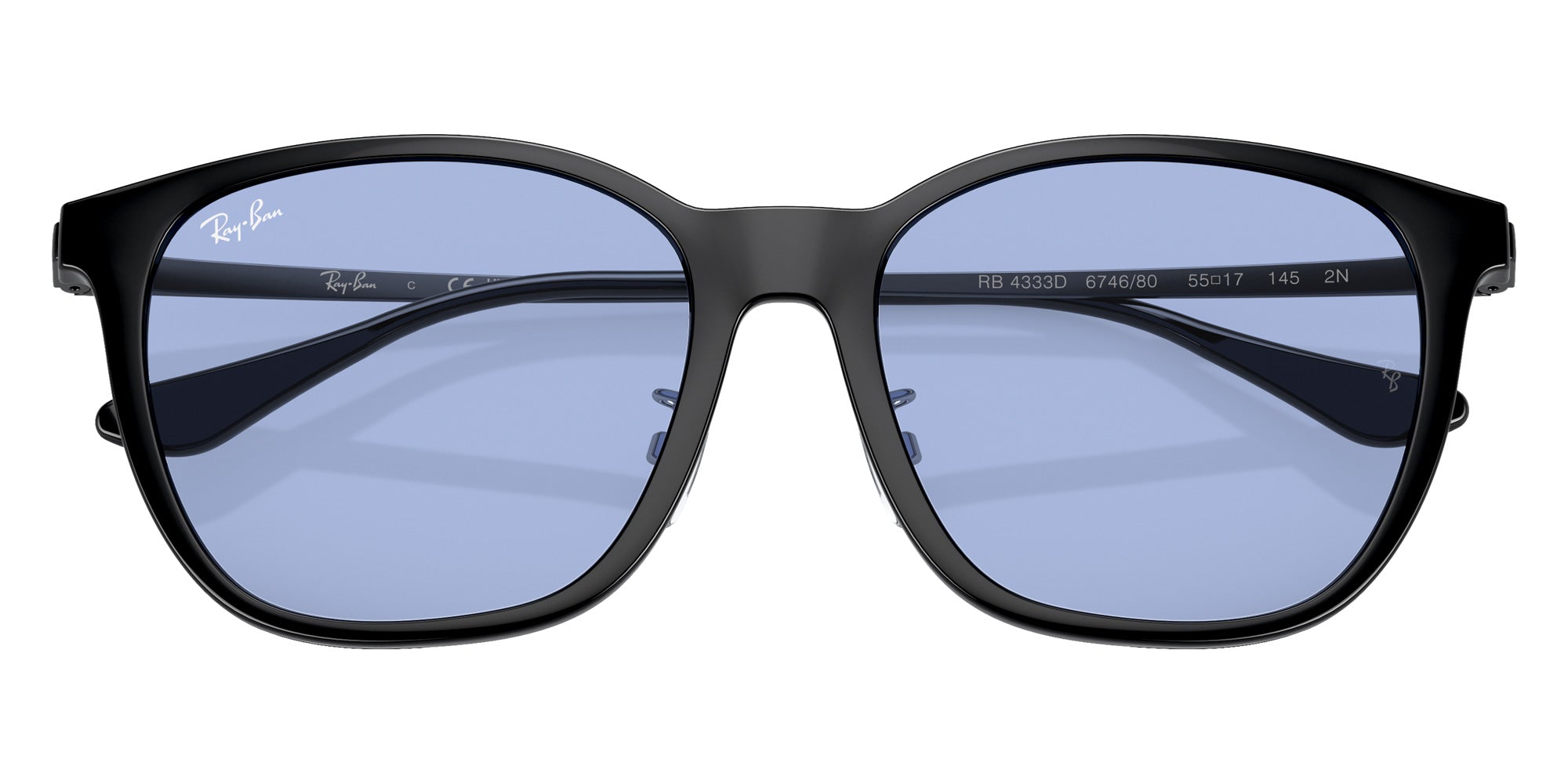 Ray-Ban® RB4333D RB4333D 674680 55 Sunglasses - Black