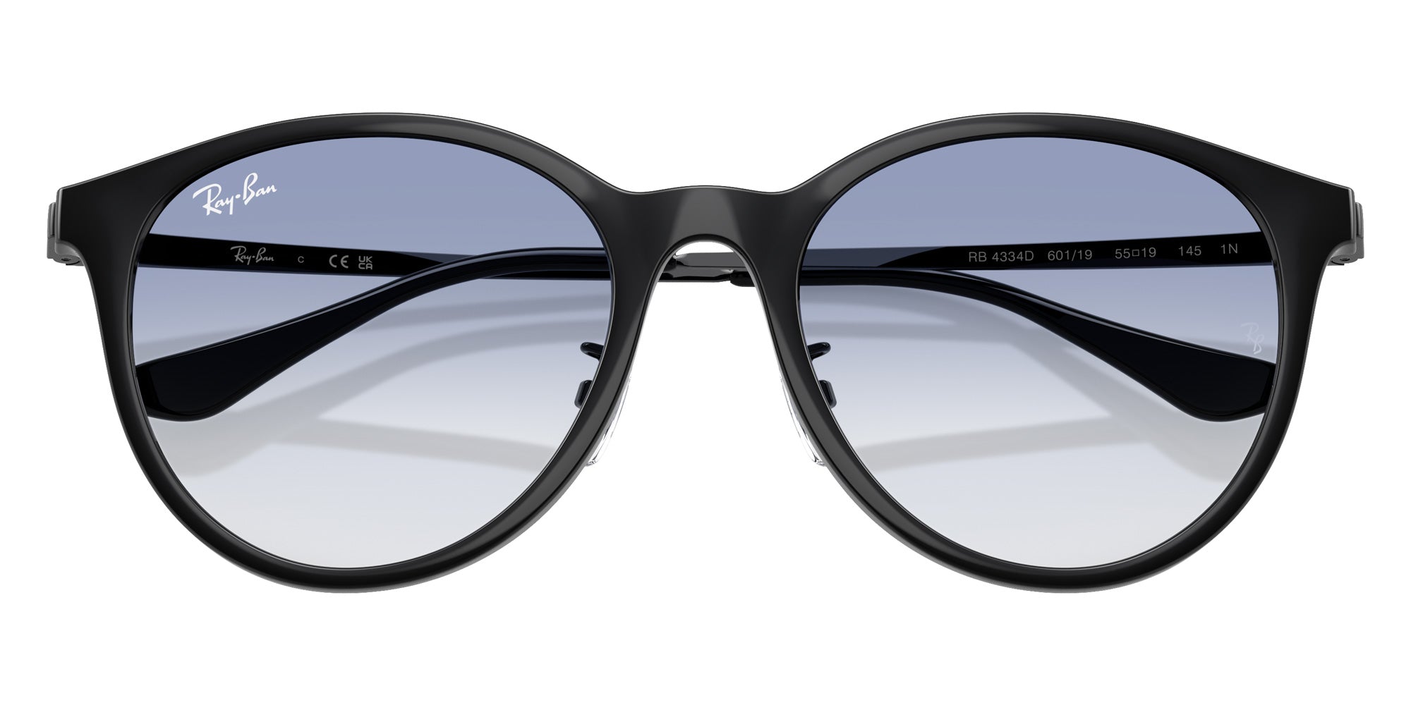 Ray-Ban® RB4334D RB4334D 601/19 55 Sunglasses - Black
