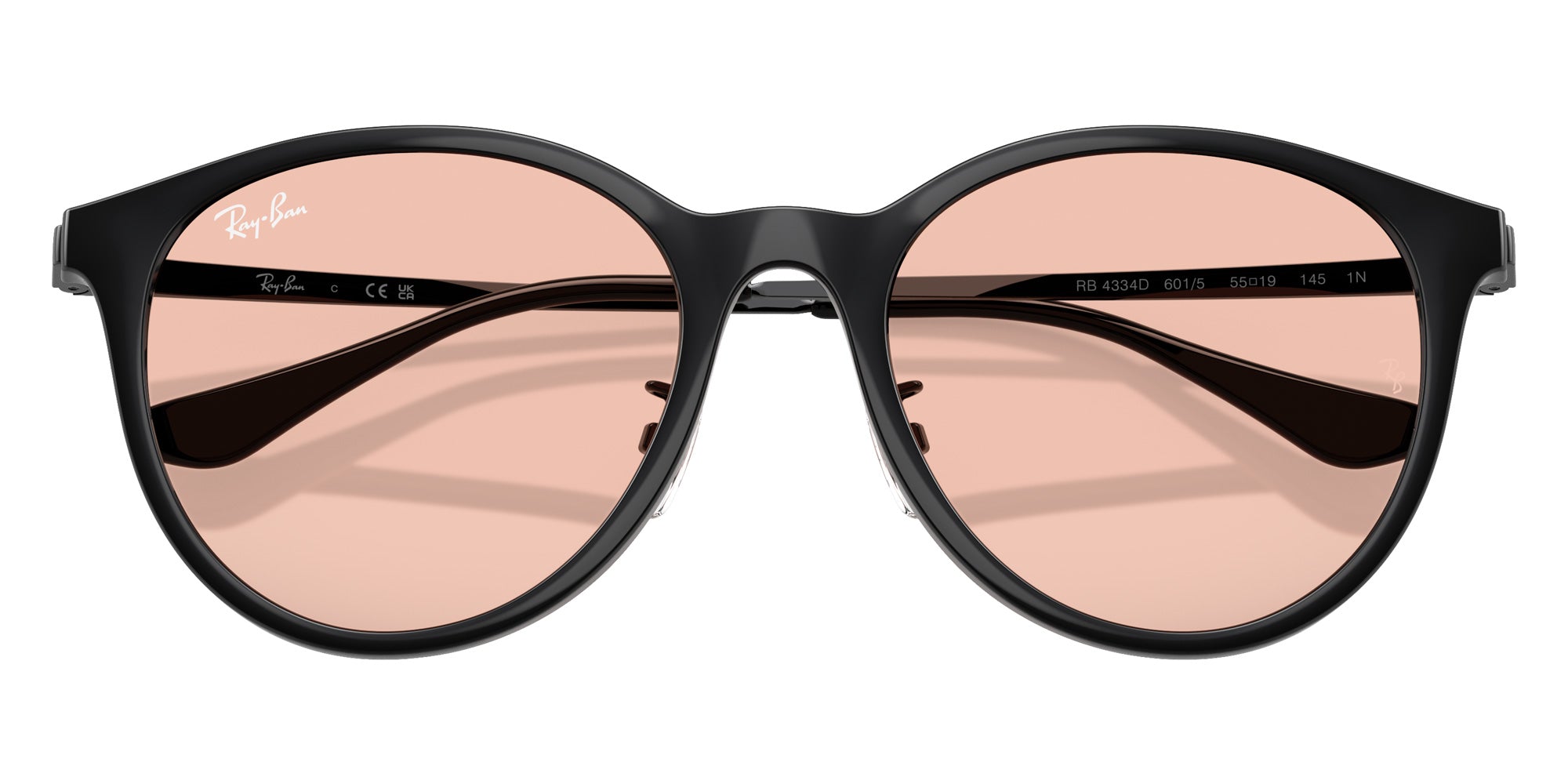 Ray-Ban® RB4334D RB4334D 601/5 55 Sunglasses - Black