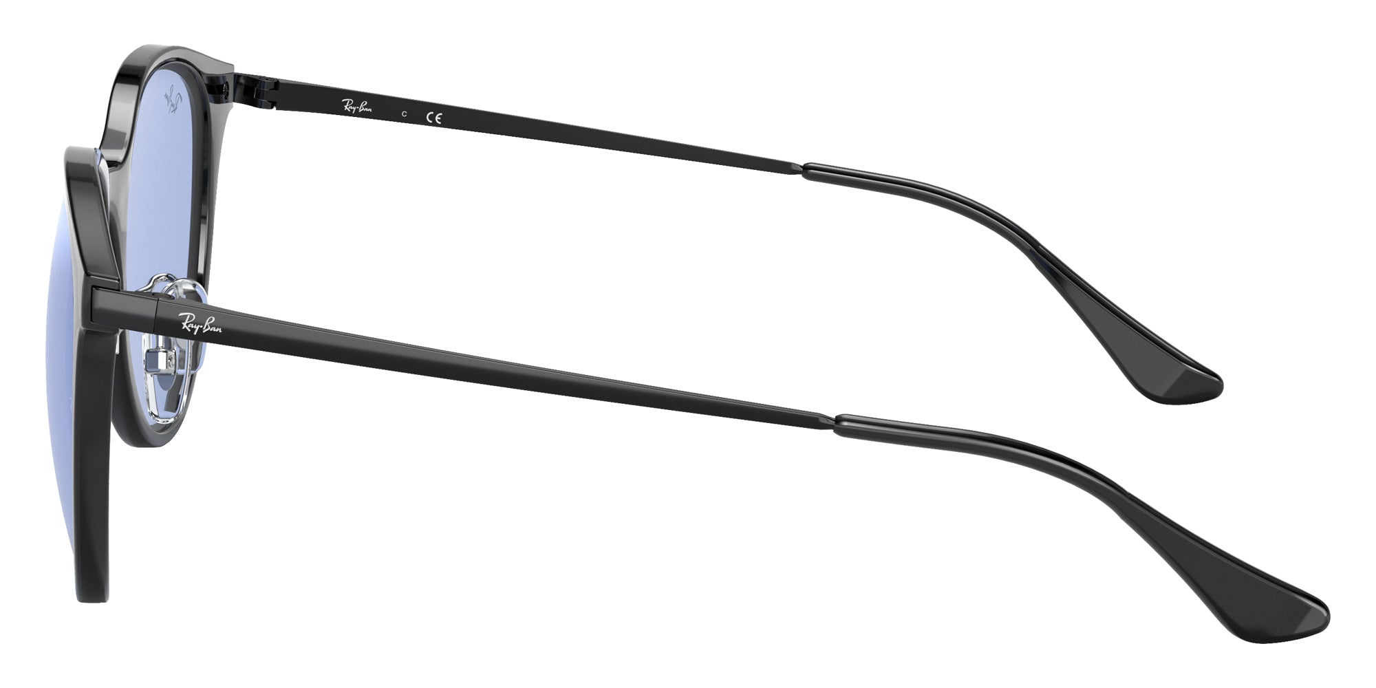 Ray-Ban® RB4334D RB4334D 601/80 55 Sunglasses - Black