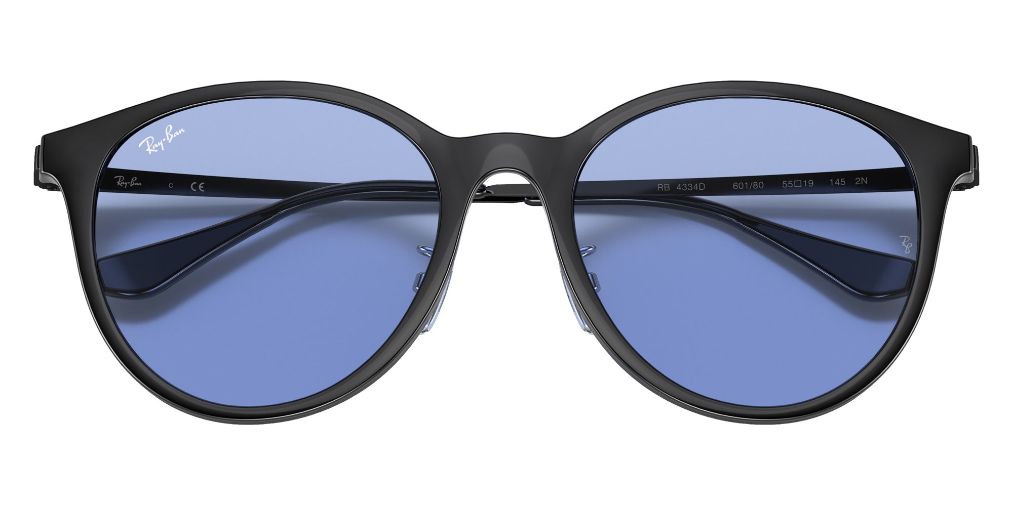 Ray-Ban® RB4334D RB4334D 601/80 55 Sunglasses - Black