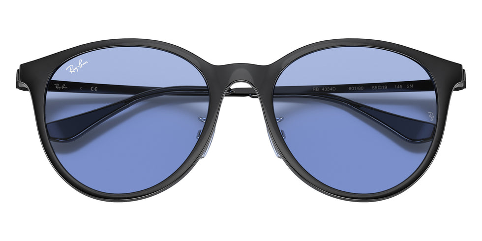 Ray-Ban® RB4334D RB4334D 601/80 55 Sunglasses - Black