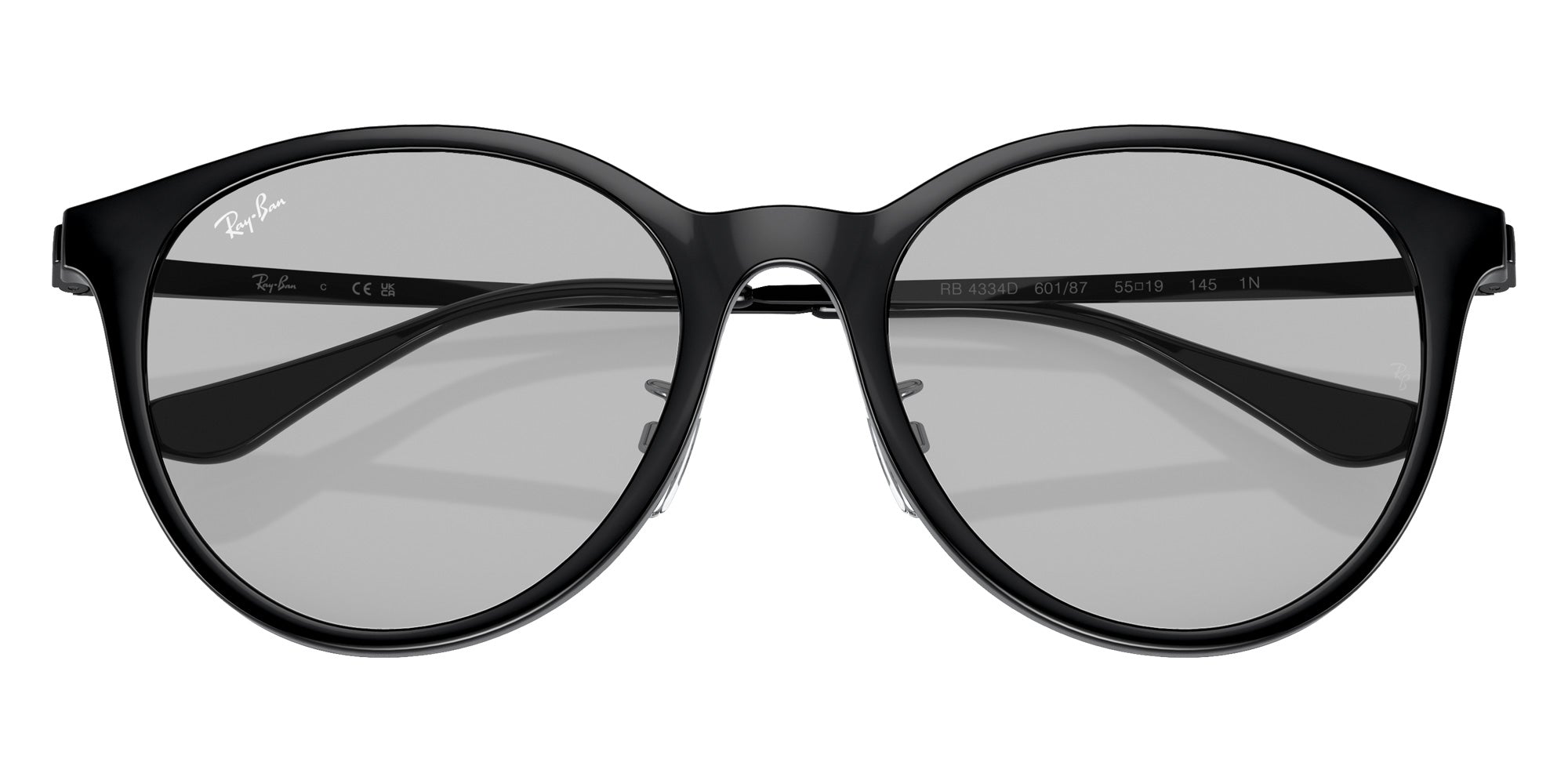 Ray-Ban® RB4334D RB4334D 601/87 55 Sunglasses - Black