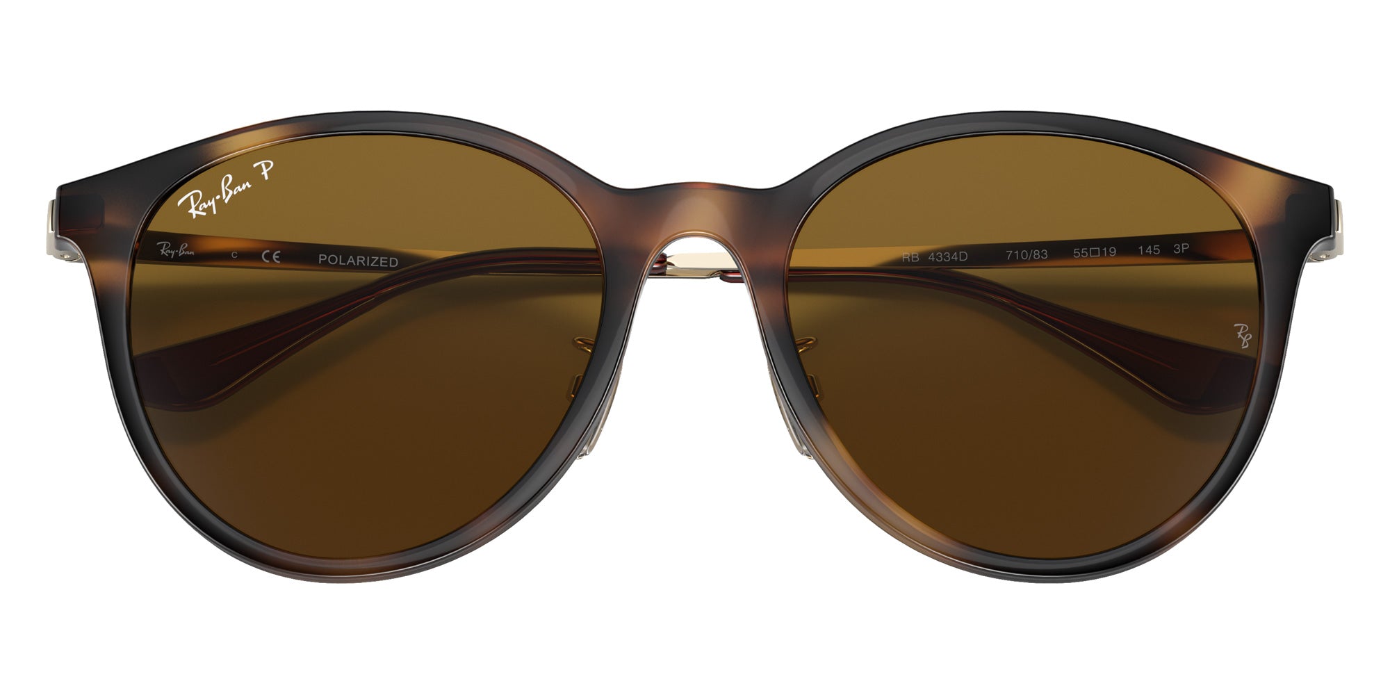 Ray-Ban® RB4334D RB4334D 710/83 55 Sunglasses - Gold