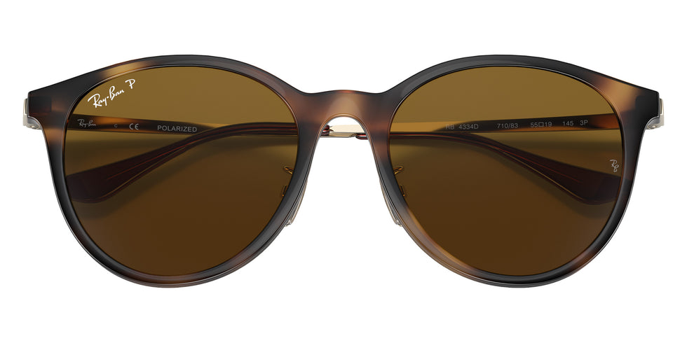 Ray-Ban® RB4334D RB4334D 710/83 55 Sunglasses - Gold