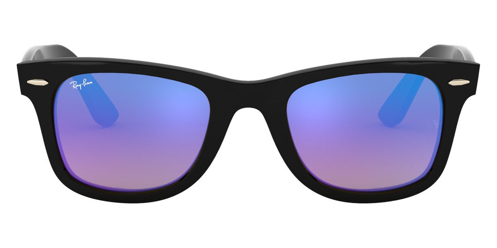 Ray-Ban® Wayfarer Ease RB4340 RB4340 601/4O 50 - Black with Blue Flash Gradient lenses Sunglasses
