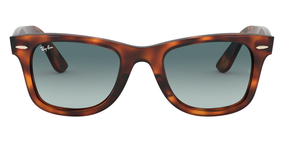Ray-Ban® Wayfarer Ease RB4340 RB4340 63973M 50 - Red Havana with Blue Gradient Gray lenses Sunglasses