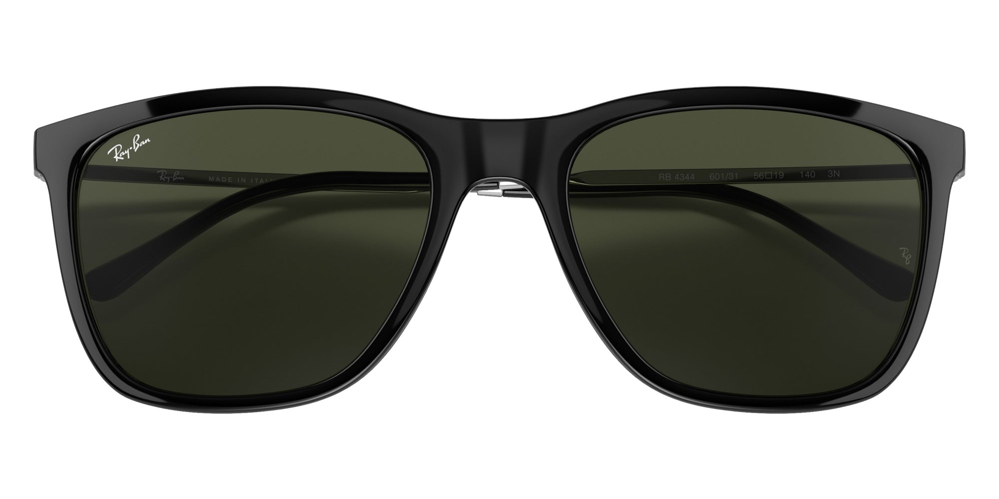 Ray-Ban® RB4344 RB4344 601/31 56 Sunglasses - Black