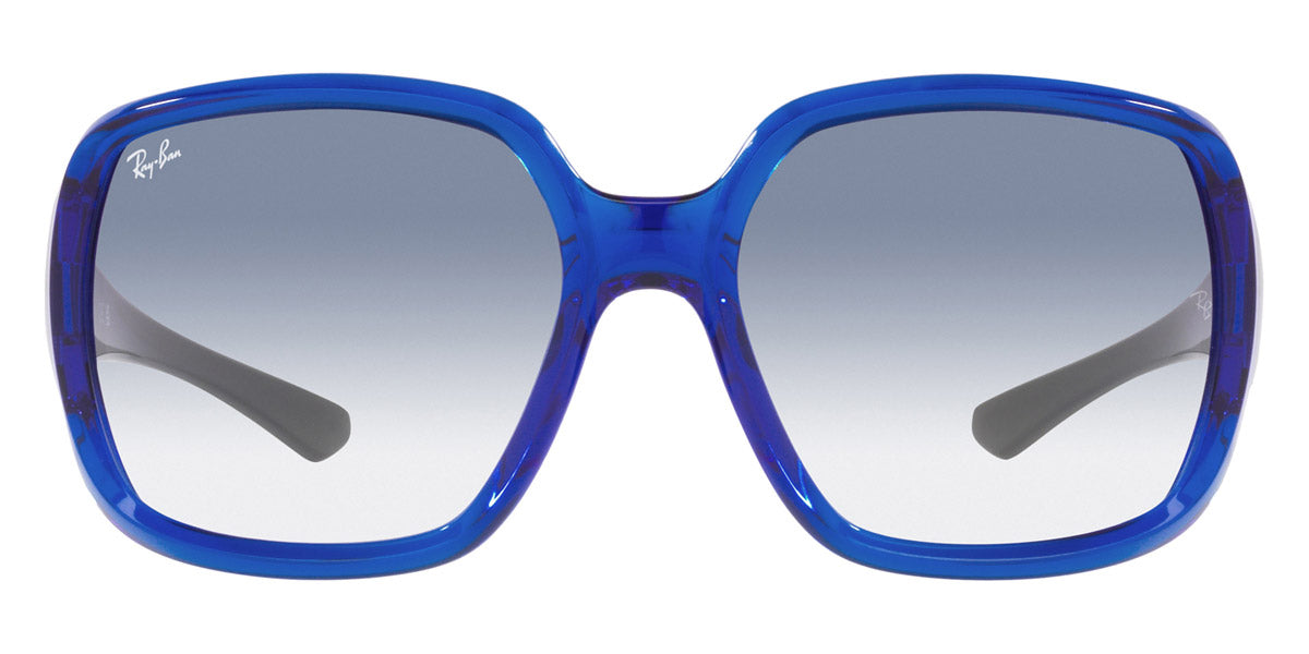 Ray-Ban® POWDERHORN 0RB4347 RB4347 666019 60 - Trasnparent Blue with Clear Gradient Light Blue lenses Sunglasses