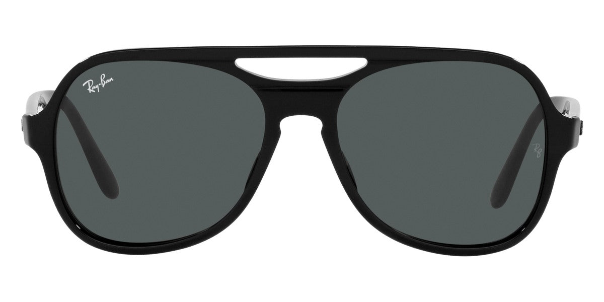 Ray-Ban® POWDERHORN 0RB4357 RB4357 601/B1 58 - Black with Dark Gray lenses Sunglasses