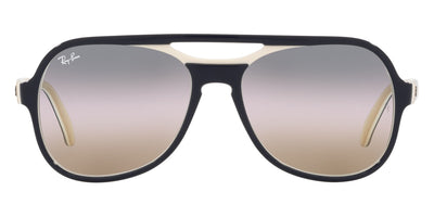 Ray-Ban® POWDERHORN 0RB4357 RB4357 6548GD 58 - Blue Creamy Light Brown with Clear Gradient Blue lenses Sunglasses