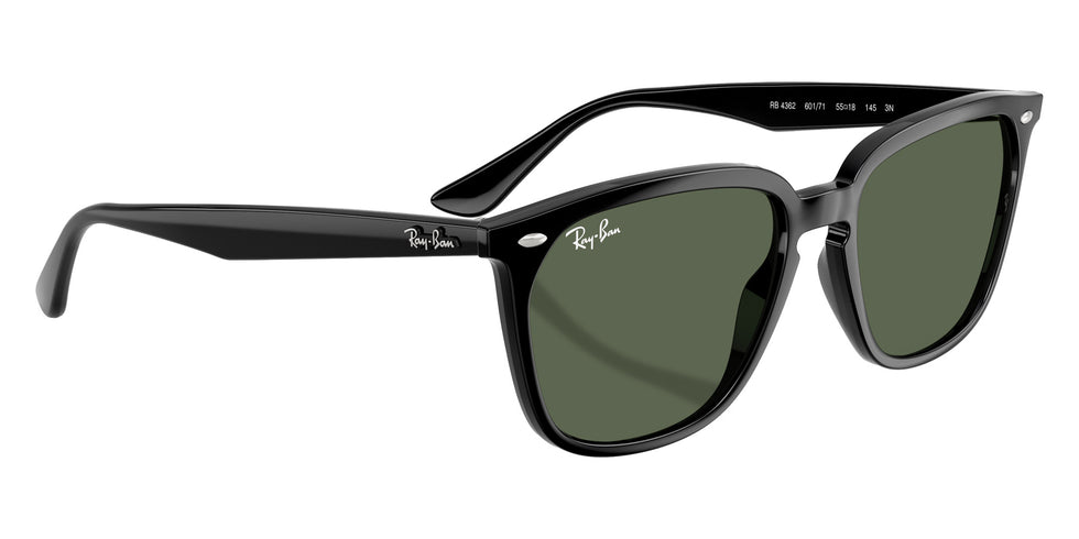 Ray-Ban® RB4362 RB4362 601/71 55 Sunglasses - Black