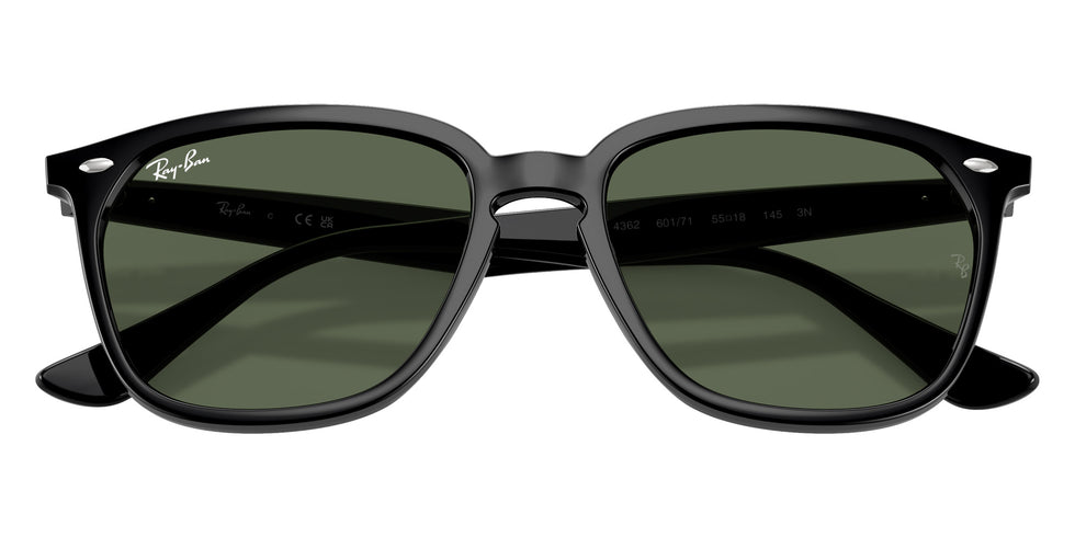 Ray-Ban® RB4362 RB4362 601/71 55 Sunglasses - Black