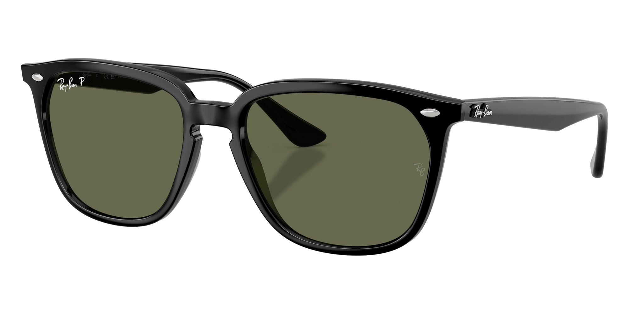 Ray-Ban® RB4362 RB4362 601/9A 55 Sunglasses - Black