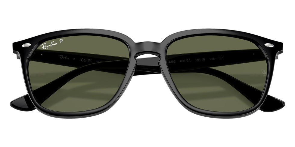 Ray-Ban® RB4362 RB4362 601/9A 55 Sunglasses - Black